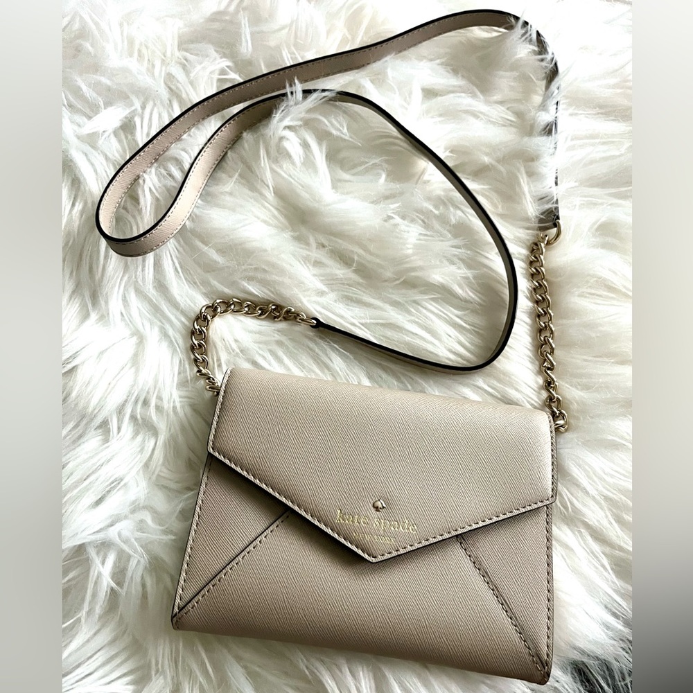 Kate Spade Cedar Street Monday Clocktower Chain Strap Leather Crossbody bag